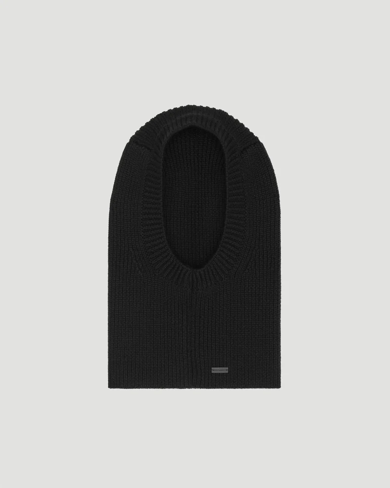 Large Ribbed Balaclava in Wool — снимка 2