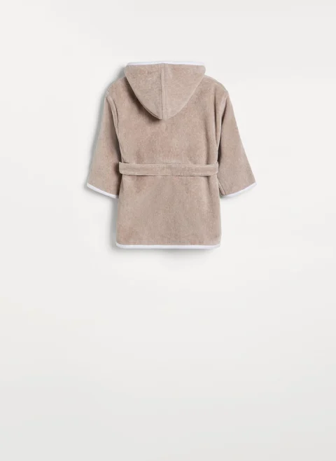 Халат за баня с контрастни детайли 'Bernie' Brunello Cucinelli Kids — снимка 8