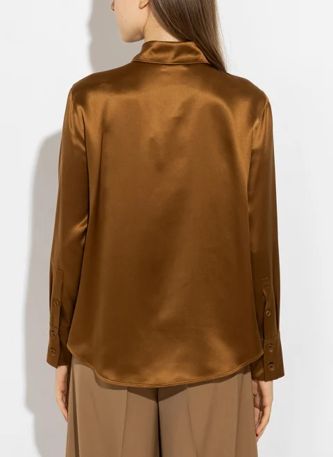 Риза от коприна Max Mara Mazurca — снимка 7
