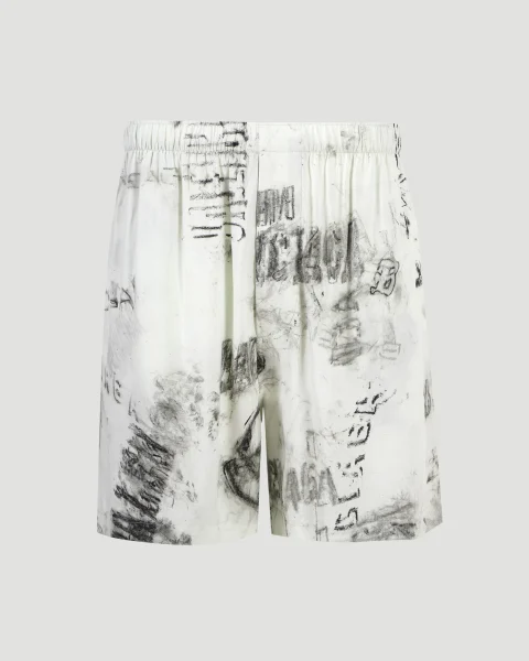 Washed Crayon Allover Pajama Shorts — снимка 2