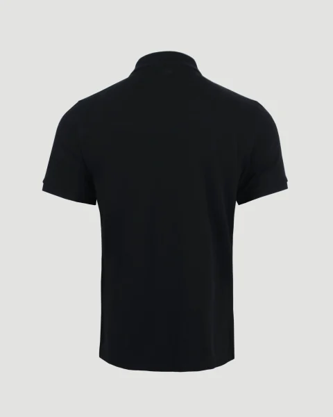 Regular Fit Polo Shirt in Black — снимка 2
