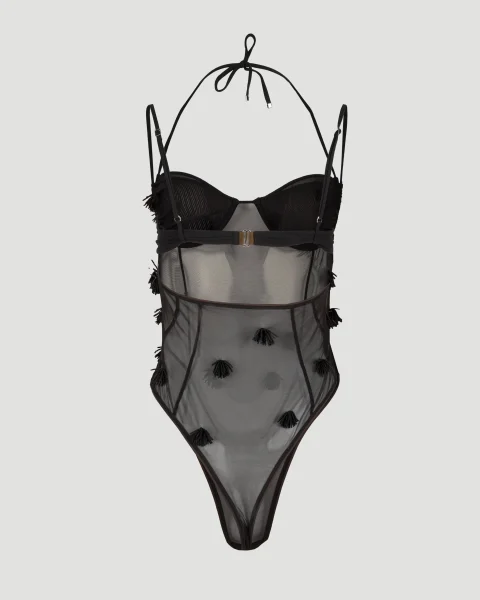 Le Body Ilha Beaded Mesh Bodysuit — снимка 2