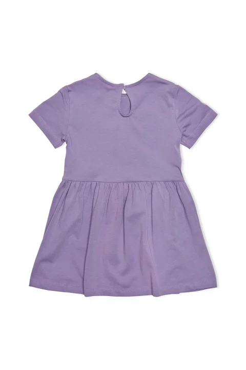 Детски Рокля Kmggaya S/S Fit Flared Dress Jrs 15258957 17-3615 tcx chalk violet — снимка 2