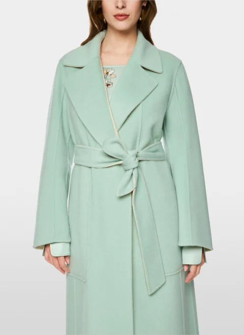 Двулицево палто от вълна Marc Cain Collections — снимка 7