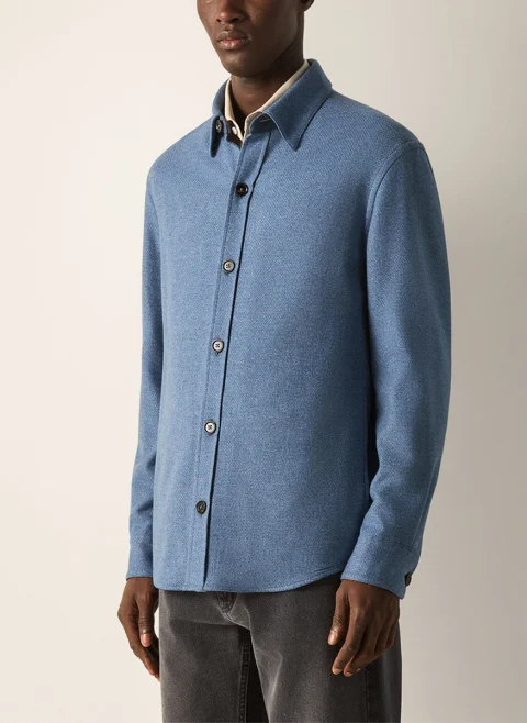 Риза от 100% кашмир 'Overshirt' Zegna