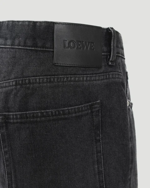 Straight Leg Jeans in Black — снимка 4