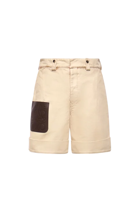 Turn-Up Shorts in Cotton
