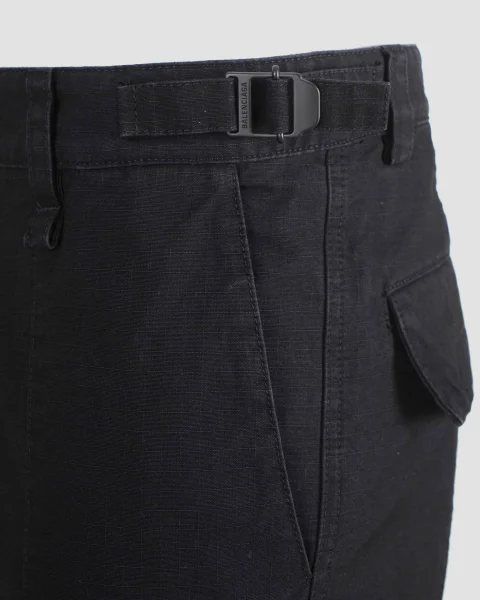Flared Cargo Pants in Black — снимка 2