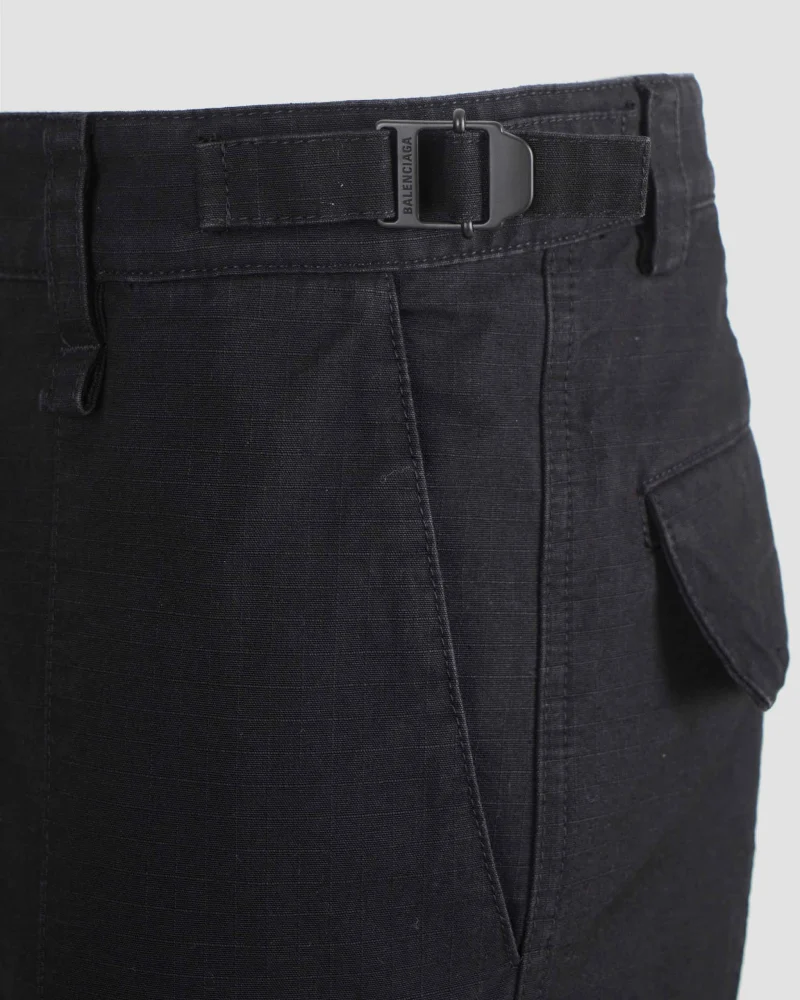 Flared Cargo Pants in Black — снимка 2