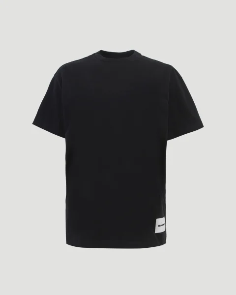 3-Pack Short-Sleeved T-Shirt Set in Black