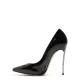 Дамски черни обувки с ток "Blade" Casadei — снимка 6