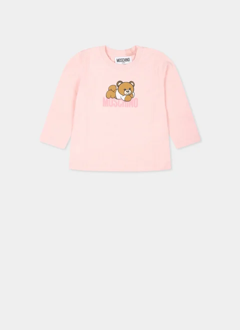 Блуза с принт 'Teddy Bear' Moschino Kids — снимка 7