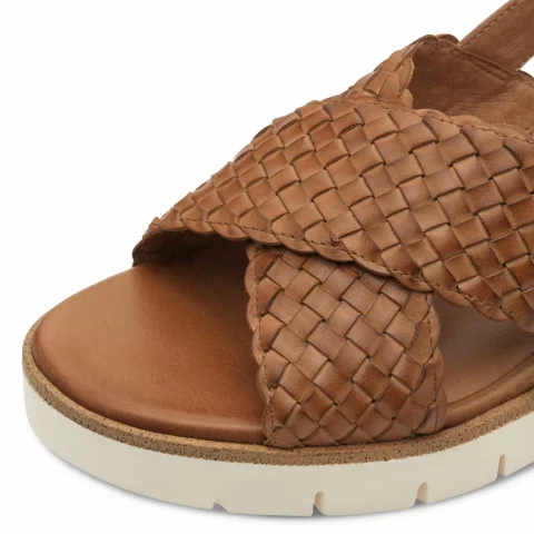 Дамски Сандали На Платформа TAMARIS – 1-28251-44-305 COGNAC — снимка 4