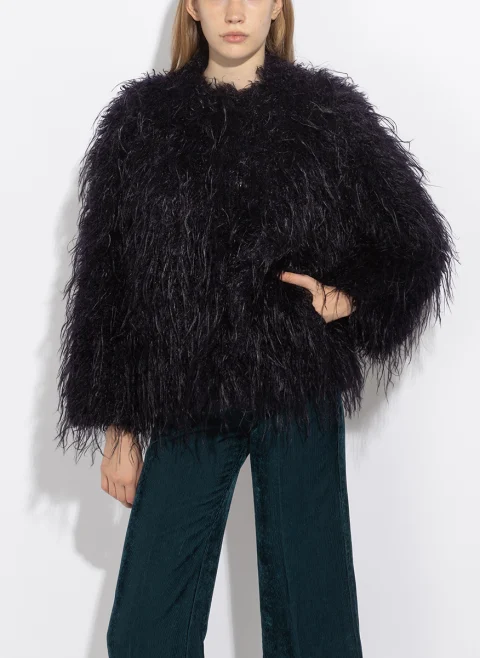 Късо палто 'Faux fur' forte_forte — снимка 4