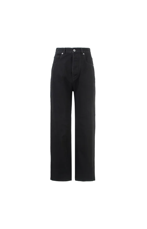 Faded Black Wide Leg Jeans