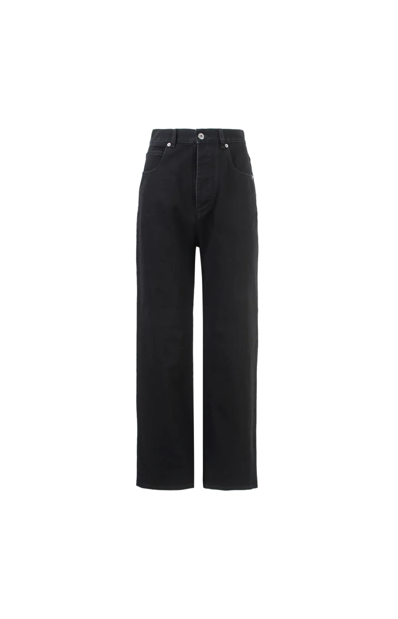 Faded Black Wide Leg Jeans