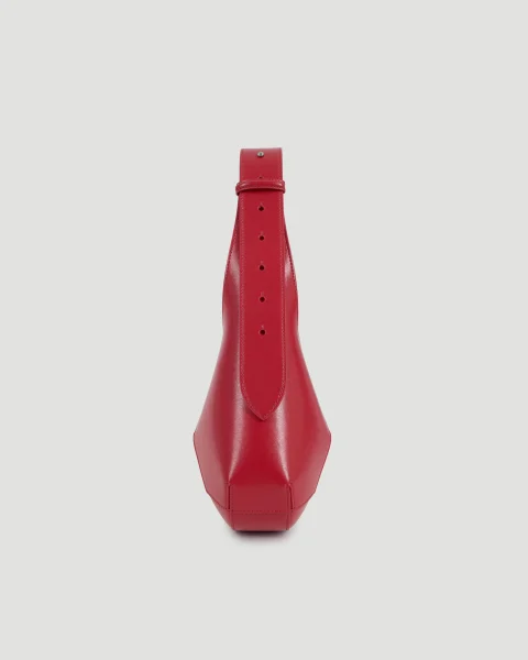 The Jewelled Hobo Bag in Welsh Red — снимка 7
