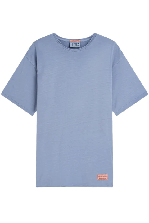 T-Shirt Rawedged Relaxedfit Garmentdyed 182282 410 infinity