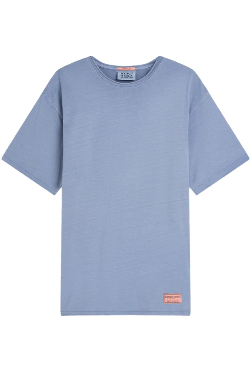 T-Shirt Rawedged Relaxedfit Garmentdyed 182282 410 infinity