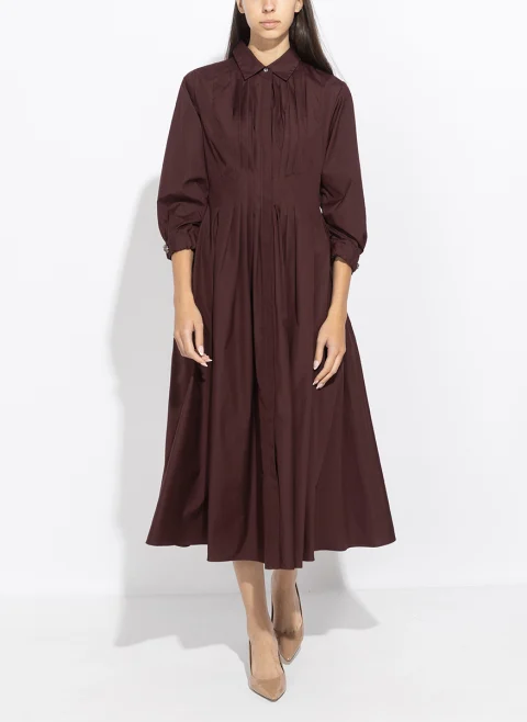 Рокля-риза с плисиран мотив 'S Max Mara Smmadagio — снимка 2