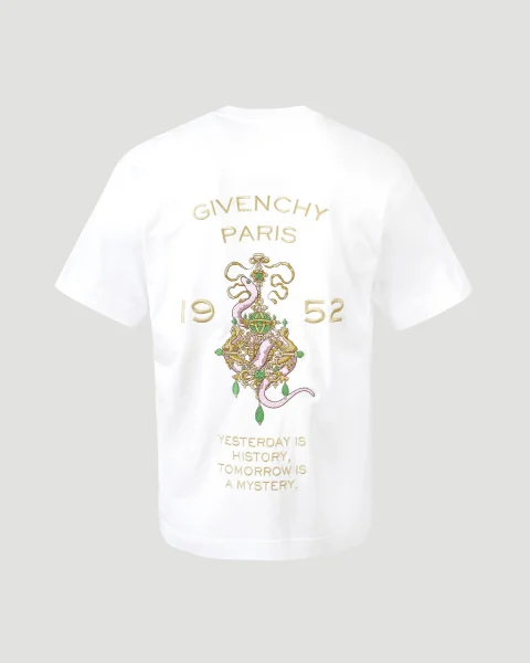 T-Shirt with Chandelier Snake Embroideries — снимка 2