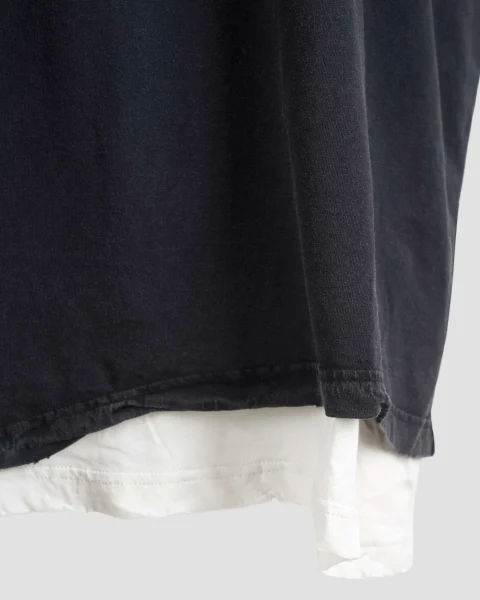 Balenciaga Back Double T-Shirt in Washed Black — снимка 3