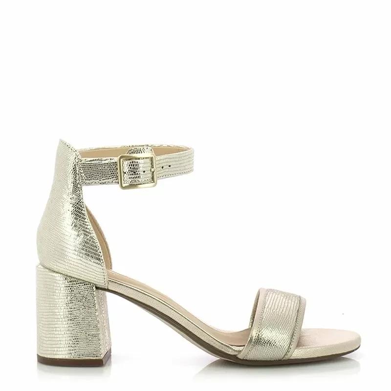 Дамски Сандали На Ток CLARKS – 26181296 EZORIA MAE CHAMPAGNE INT