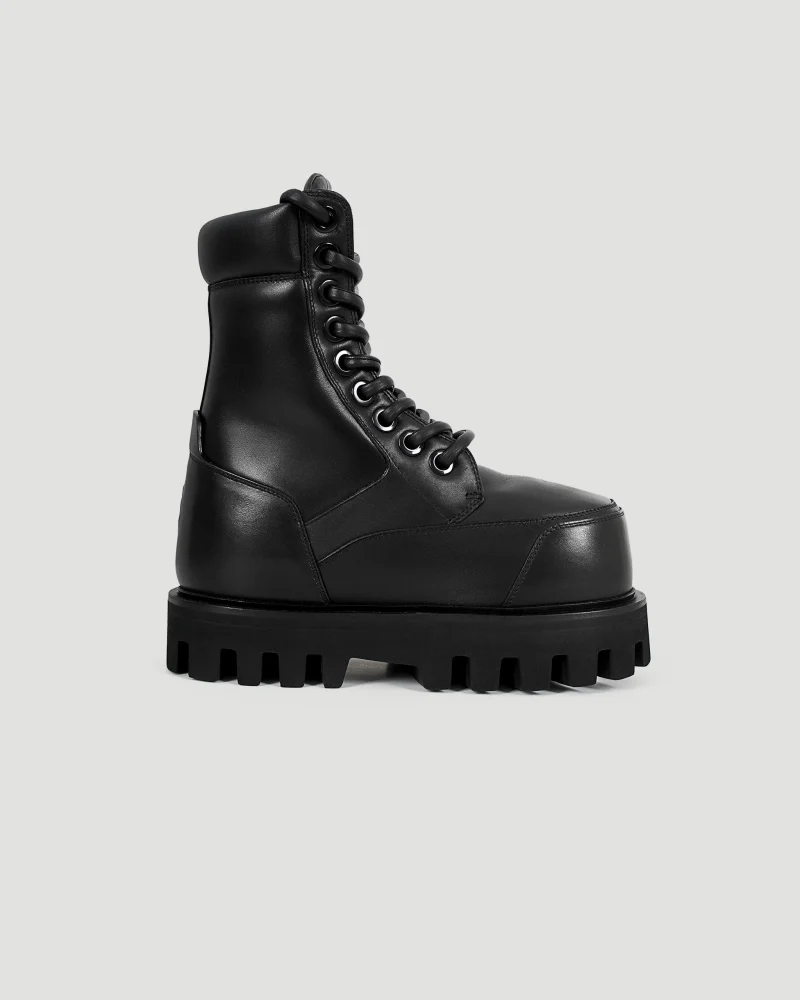 Parachute Ankle Boot in Black