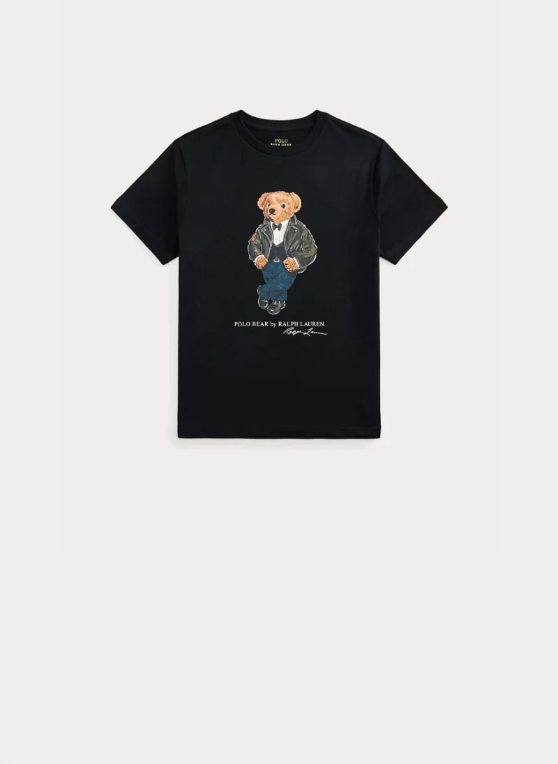 Тишърт с принт 'Polo Bear' Ralph Lauren Kids 7-14