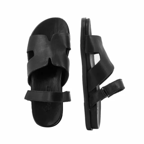 Дамски Равни Чехли CARLO FABIANI – 030-03-3039 ALL BLACK — снимка 5