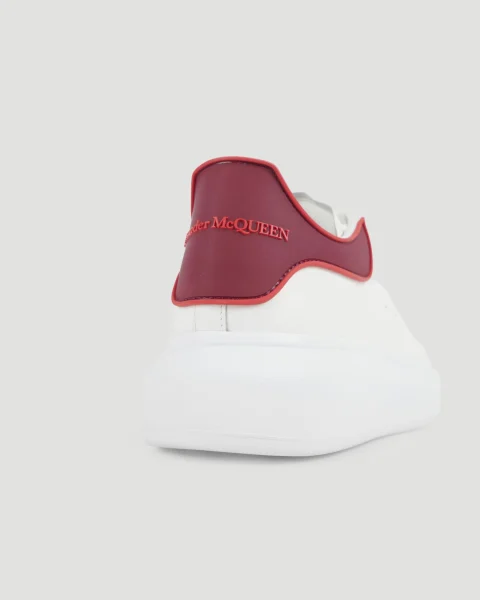 Oversized Sneakers in White and Red — снимка 4