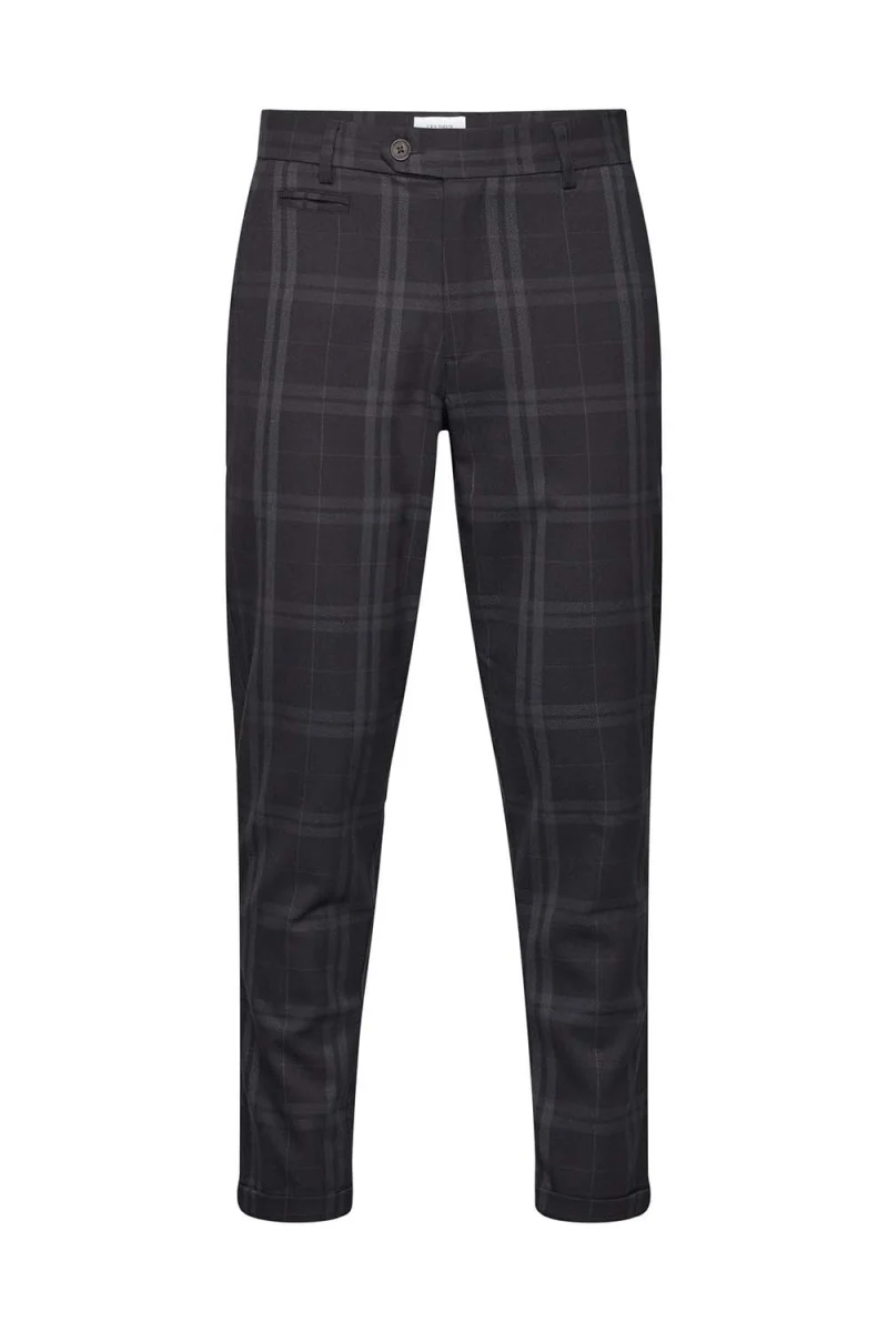 Панталон Como Check Wool LDM501089 361320-charcoal melange/grey melange