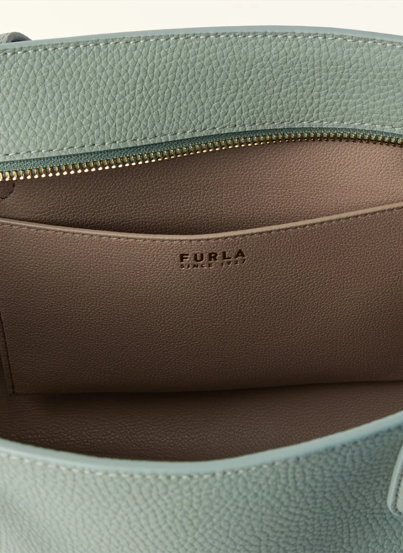 Кожена 'Tote' чанта Furla Ava Winter Sky Cachemire Gray — снимка 3