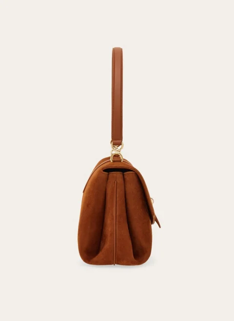 Велурена чанта Ferragamo — снимка 2