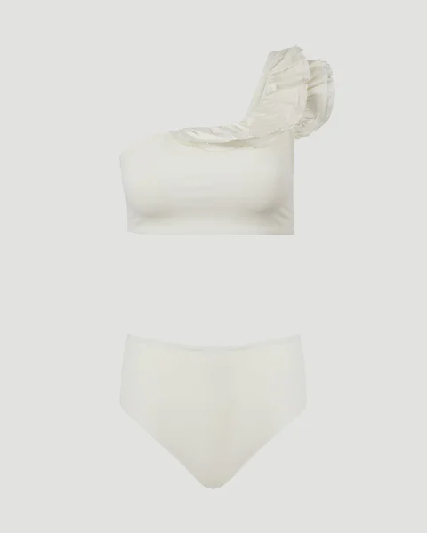 Jackie Two-Piece Swimsuit in Ivory