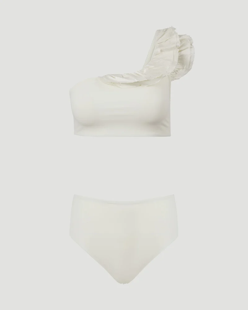 Jackie Two-Piece Swimsuit in Ivory