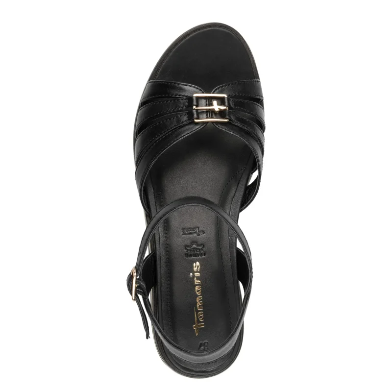 Дамски Сандали На Платформа TAMARIS – 1-28242-46-001 BLACK — снимка 5