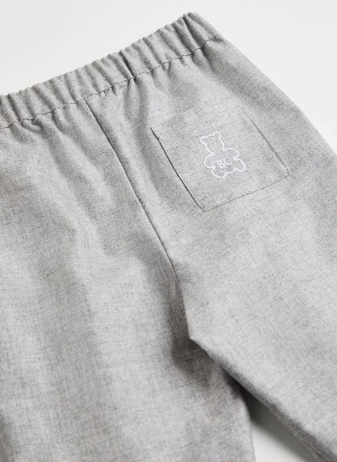 Панталон от кашмир Brunello Cucinelli Kids 3-18M — снимка 3