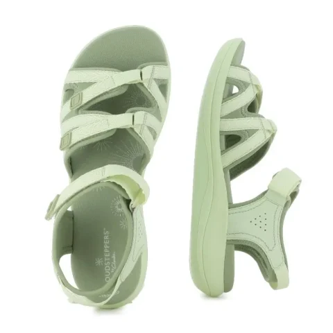 Дамски Спортни Сандали CLARKS – 26186994 MIRA MADI LIGHT OLIVE COMB — снимка 5