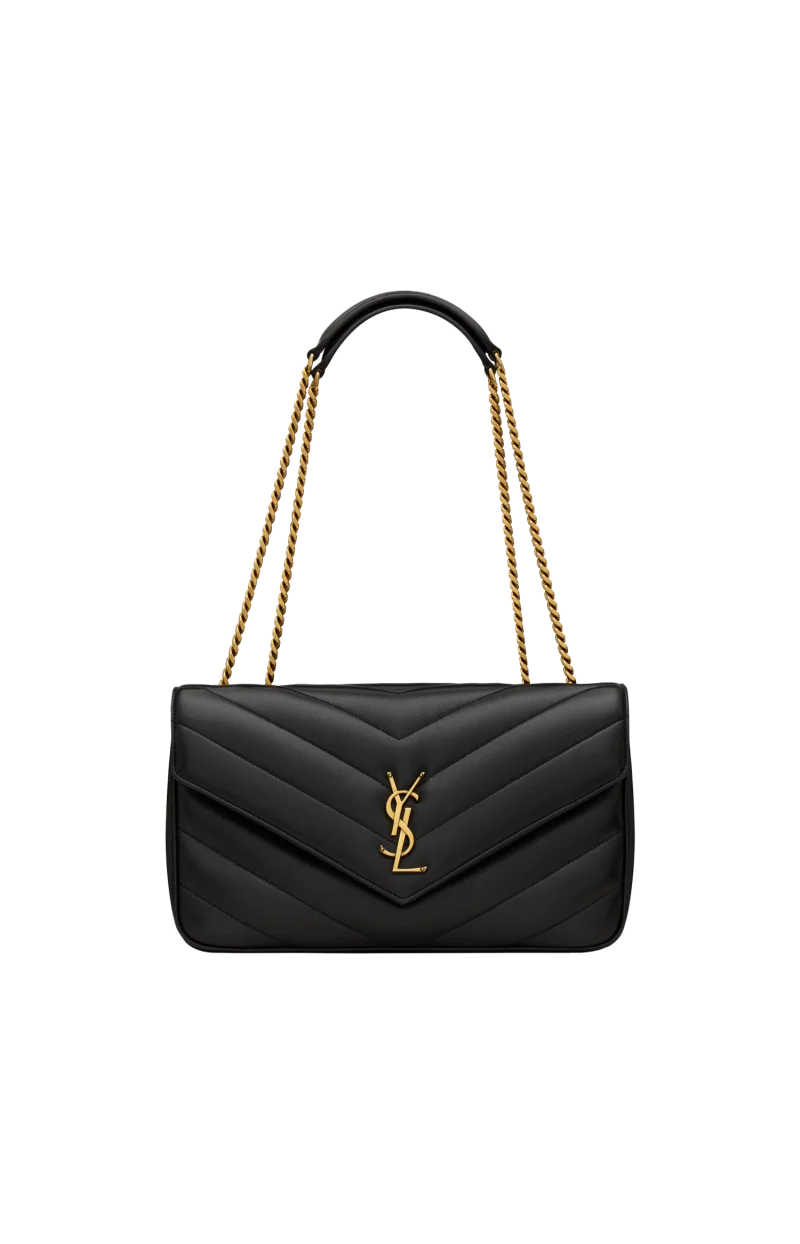 Medium Loulou in Matelassé Lambskin