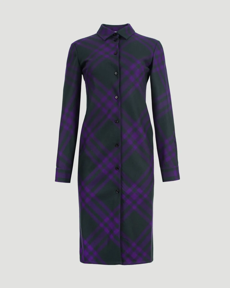 Wool Check Dress