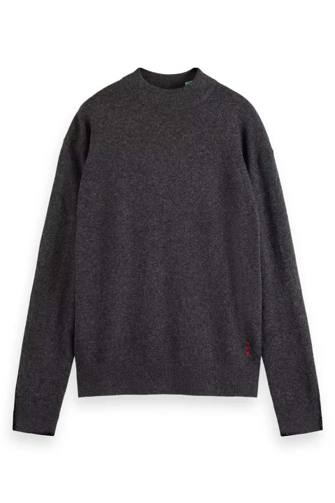 Плетено Dropped Shoulder Basic Mock 176984 SC6721 moondust