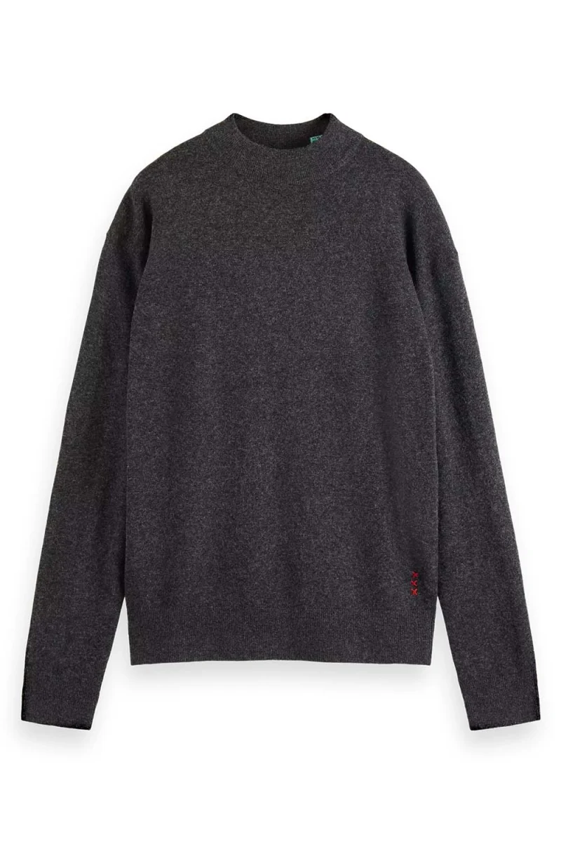 Плетено Dropped Shoulder Basic Mock 176984 SC6721 moondust