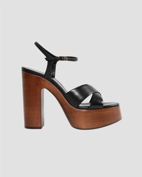 Bianca Platform Sandals in Smooth Leather