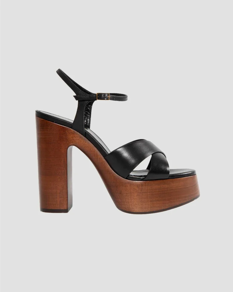 Bianca Platform Sandals in Smooth Leather