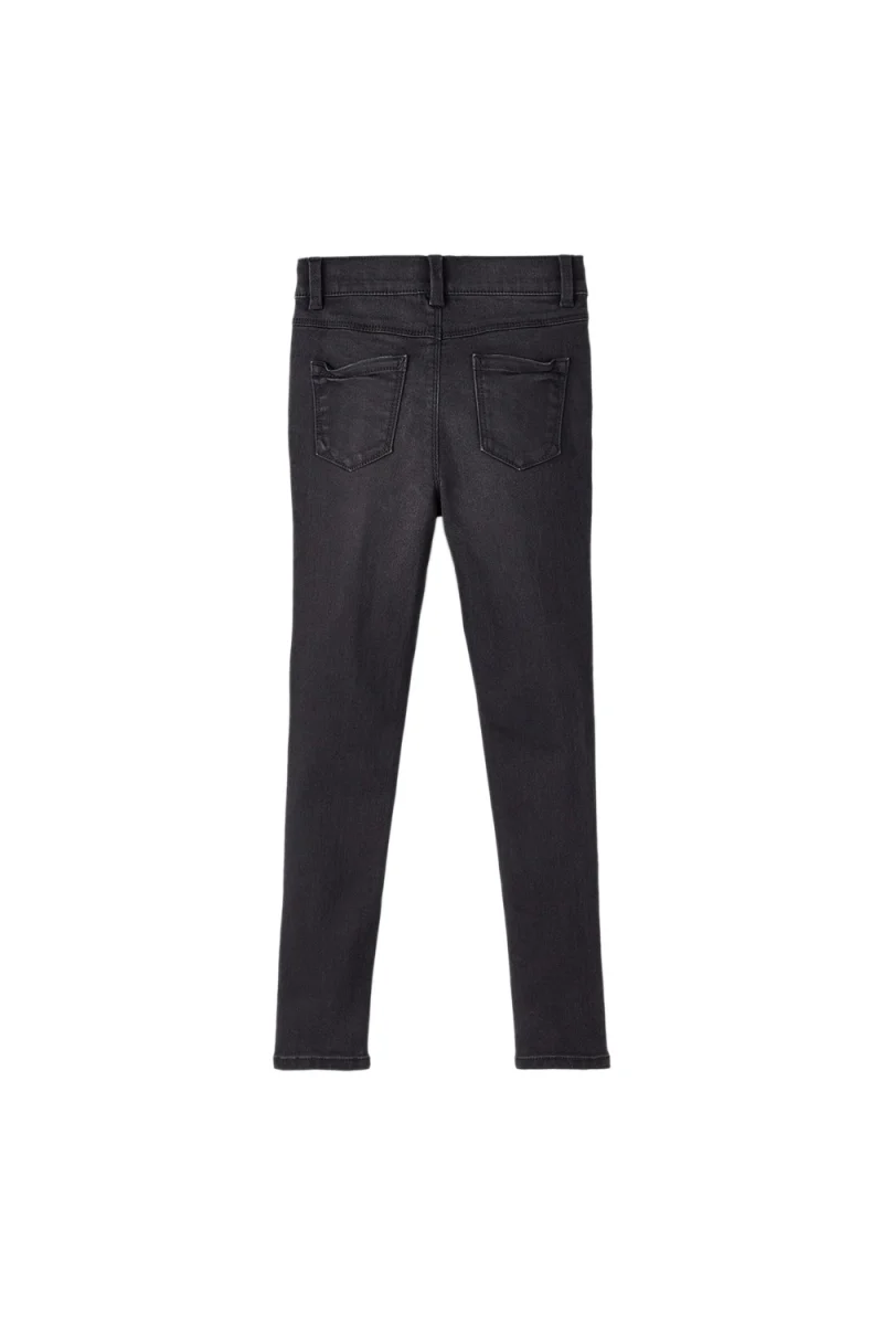 Детски Jeans Nkfpolly Dnma1Tindy Hw Pant Camp 13206147 BS000031 Black Denim — снимка 2