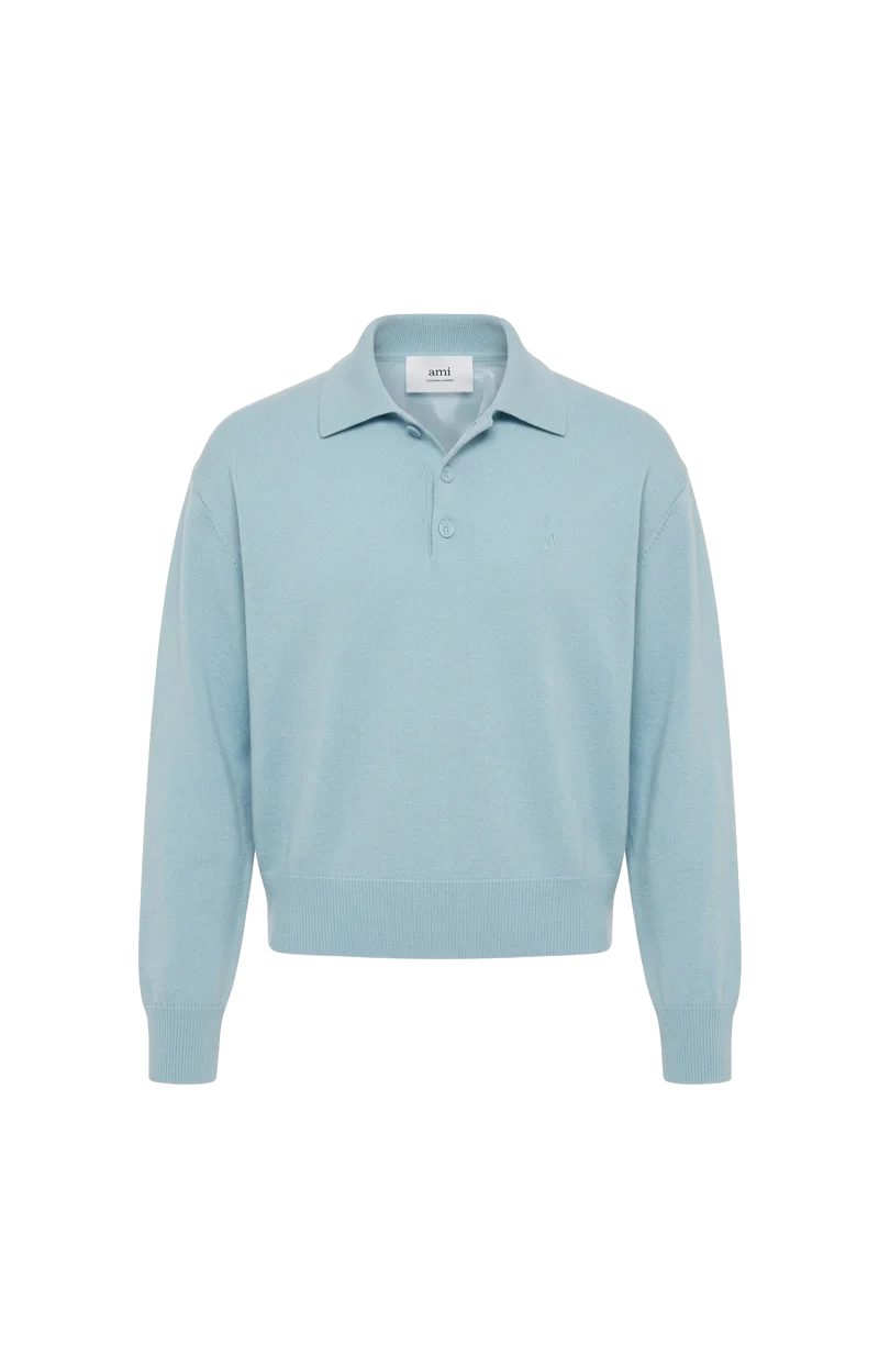 Ami de Coeur Polo in Light Blue