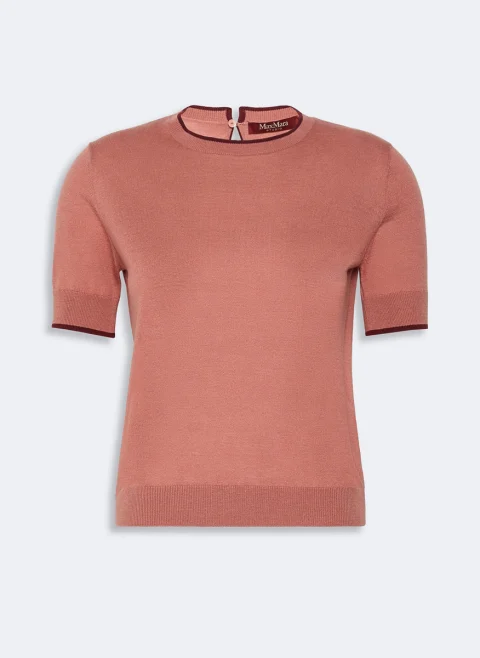 Фин пуловер с коприна Max Mara Studio Mstagenda Fard