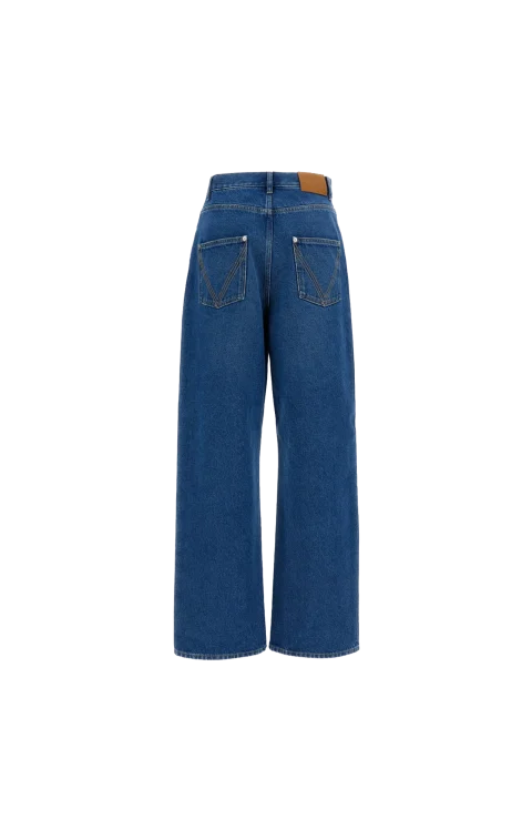 Medium Indigo Wide Leg Jeans — снимка 2
