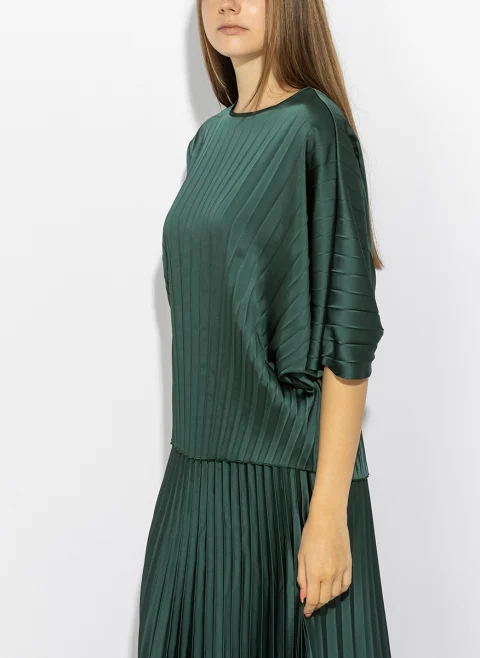 Блуза с плисиран дизайн Weekend Max Mara Wkdaureo — снимка 2